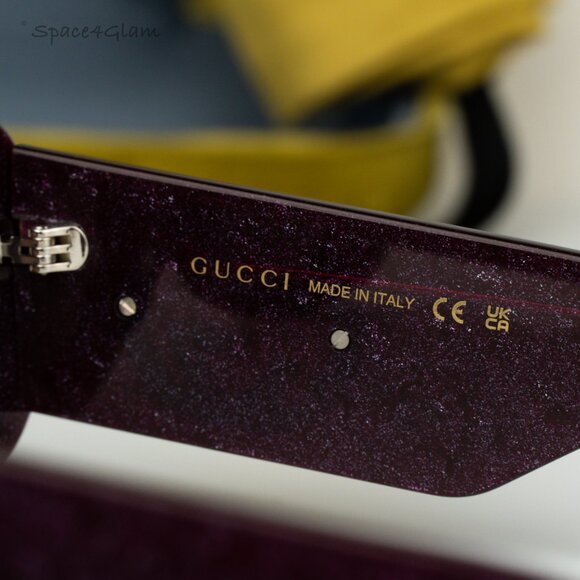 BRAND NEW Gucci GG1696S 003 Violet Women Oval Sunglasses GG 1696S main image 8
